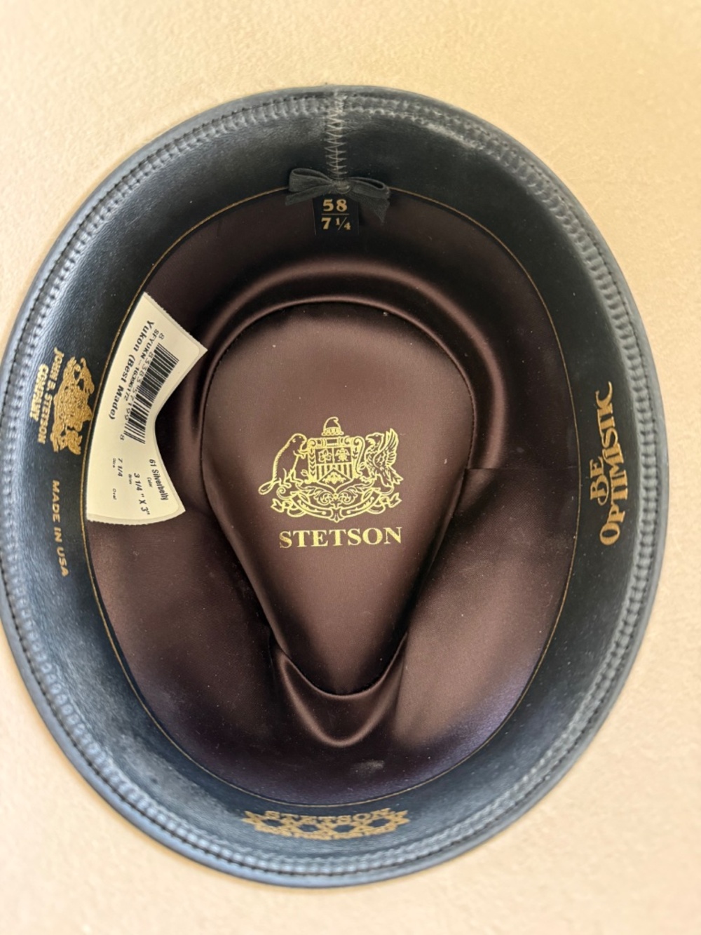 Stetson Yukon Silverbelly 7 1/4 (Best Made Co) - Picture 3 of 5
